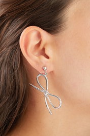 Heliophilia Silver Pendientes de Metal Plateado ELKGC68394G